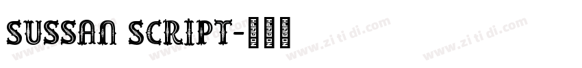 Sussan Script字体转换
